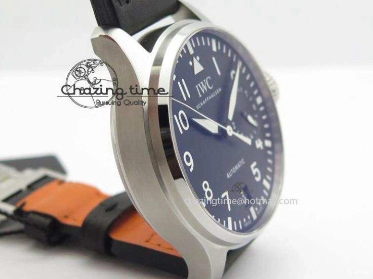 MIROTIME 0514 GoodFit Big Pilot Real PR IW500912 ZF Best Edition Black Dial On Black Leather Strap A 7287